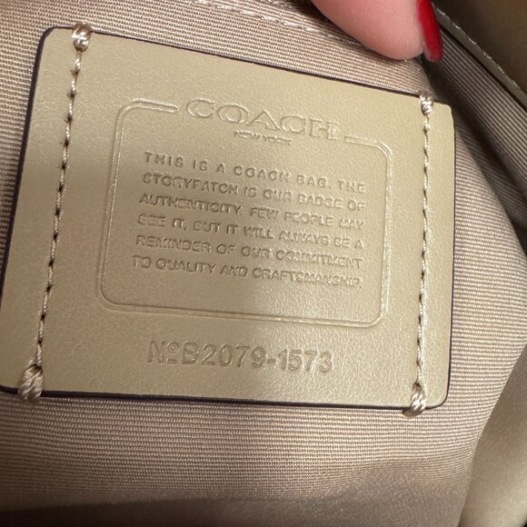 Coach May Tote Bag NEW Cream and Beige with Silver hardware - Picture 11 of 15